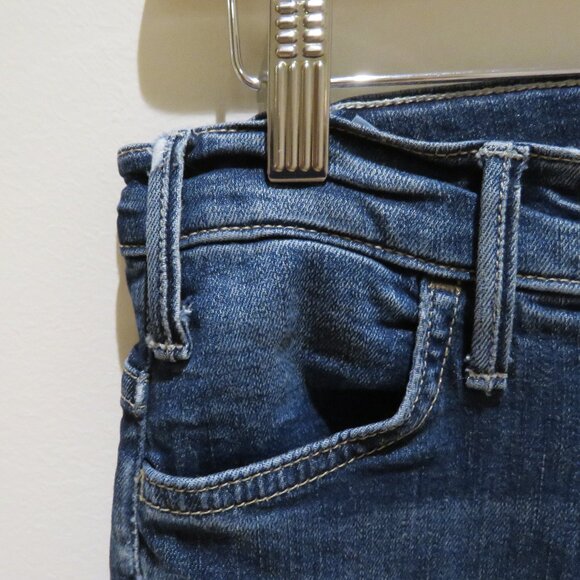 MOTHER The Hustler Ankle Fray Jeans in On The Edge - Size 26 - Picture 6 of 16